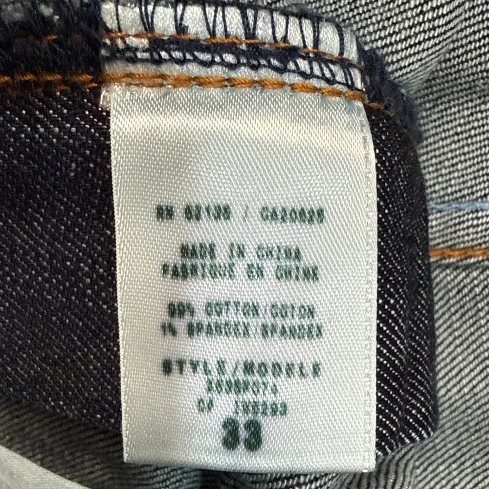 Guess Jeans USA Mens 33 Dark Wash Indigo Straight Leg Denim Pants New